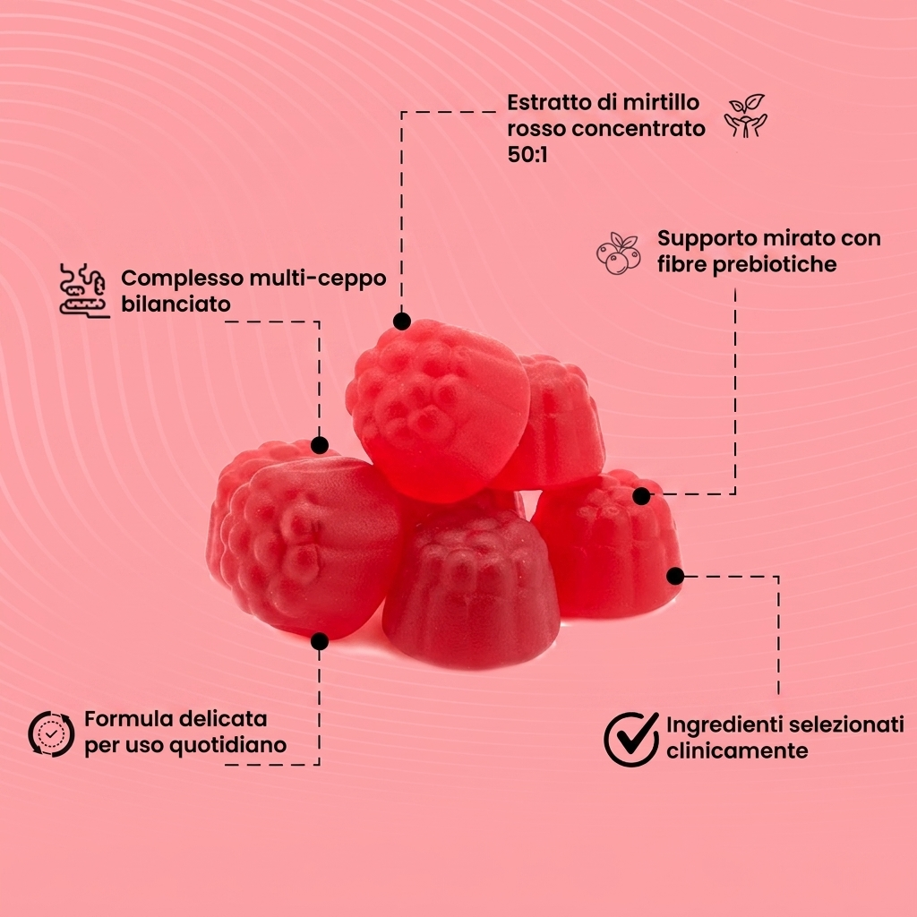 Cranberry Gummies | Formula di Difesa Urinaria e Renale